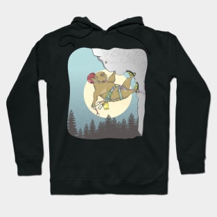 Capybara rock climbing Hoodie